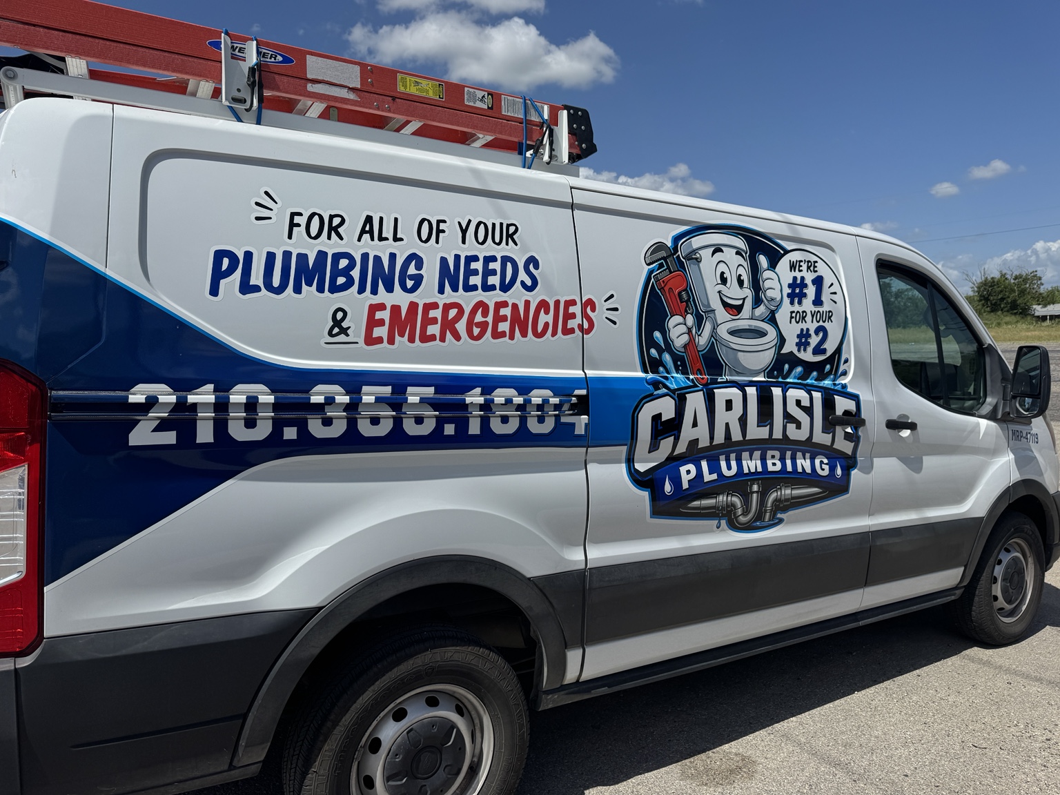 Carlisle Plumbing service van side view